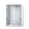 Digitus Szafa wisząca dwusekcyjna 19 18U 901/600/600mm, drzwi szklane (RAL 7035), zmontowana Szara